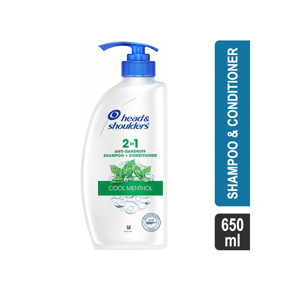 Head & Shoulders Cool Menthol 2-in-1 650 ml Shampoo & Conditioner