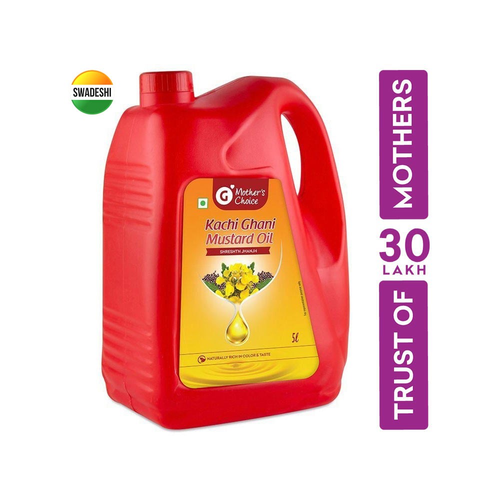 Grocered Mother's Choice Kachi Ghani Mustard Oil (Jar)