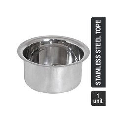 Kitchen Kraft Economy Stainless Steel Non-Induction 1 lt Super Saver Tope (14 cm, Silver)