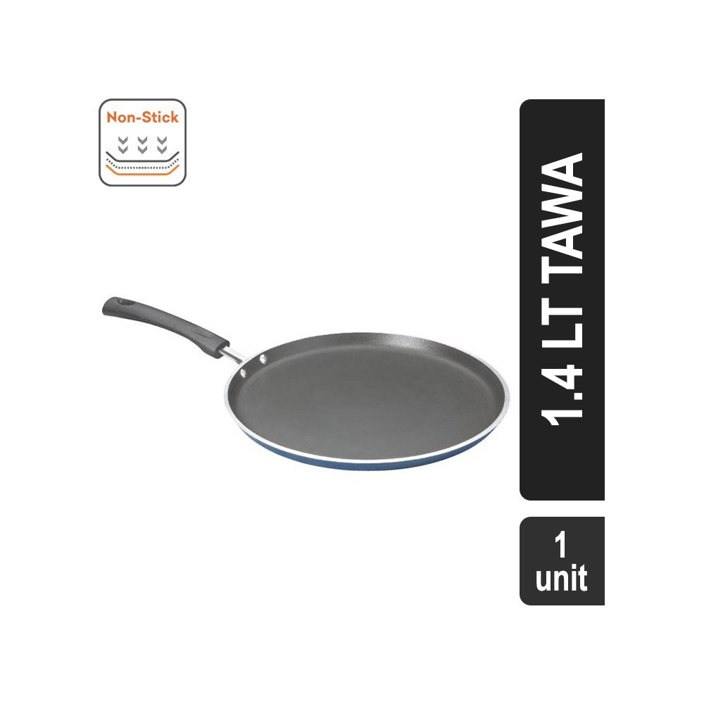 Vinod Dosa Non-Stick Aluminium 1.4 lt Tawa (28 cm, Blue & Black)