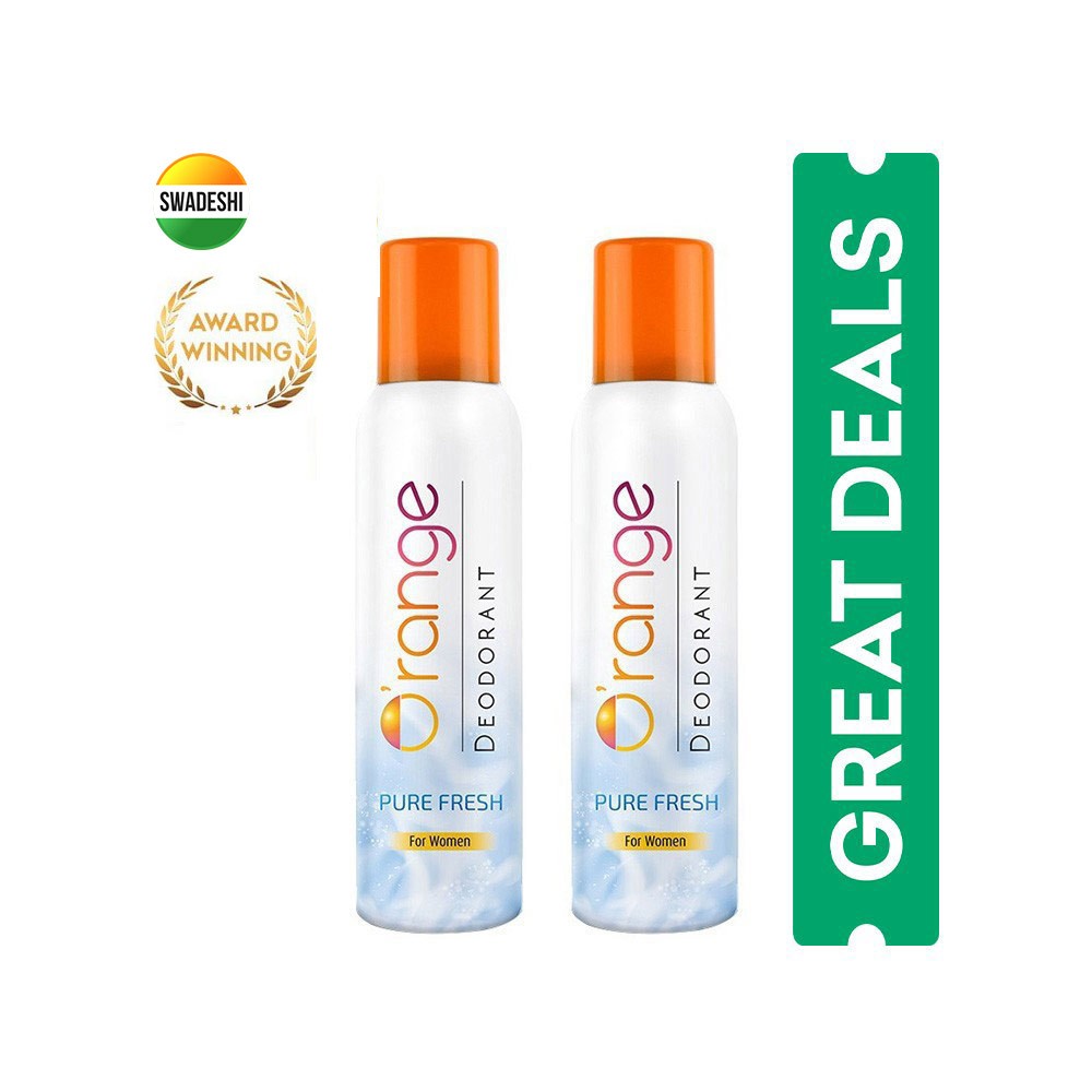 O'range Pure Fresh Women's Deodorant - Pack of 2