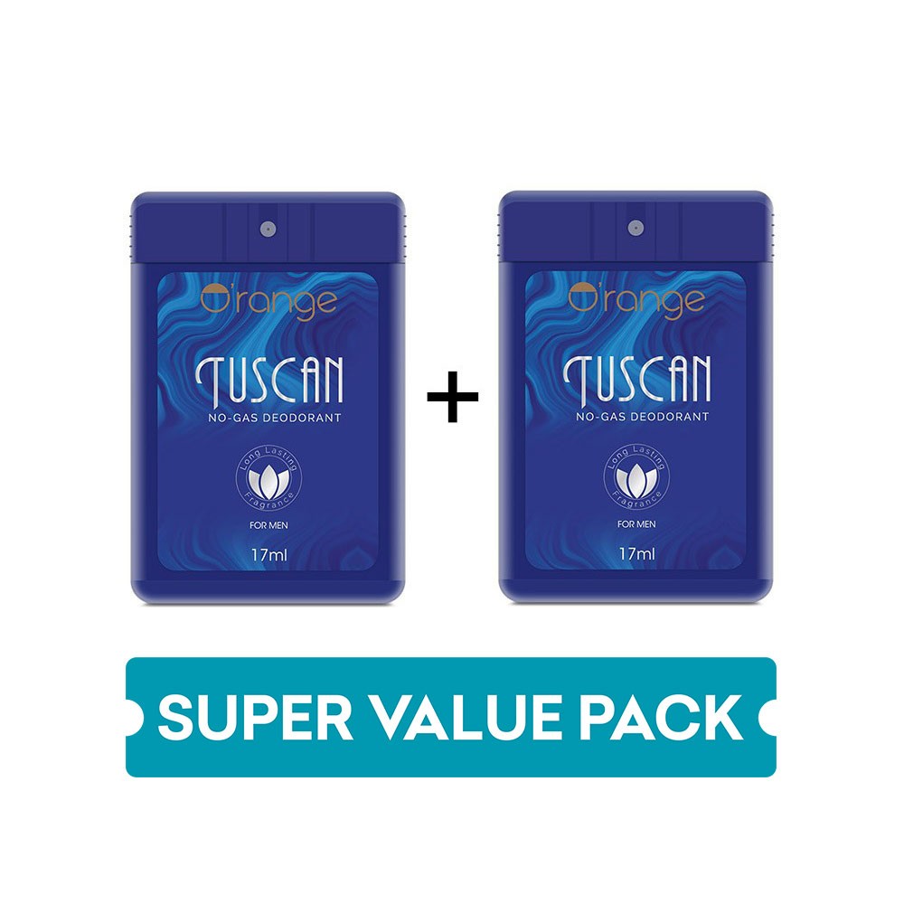 O'range No- Gas Tuscan Pocket Men's Deodorant - Buy 1 Get 1 Free