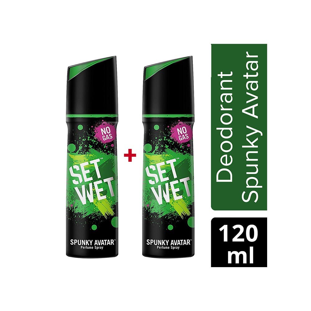 Set Wet Spunky Avatar Men's Deodorant - Buy 1 Get 1 Free