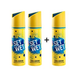 Set Wet Cool Avatar Men's Deodorant - Buy 2 Get 1 Free