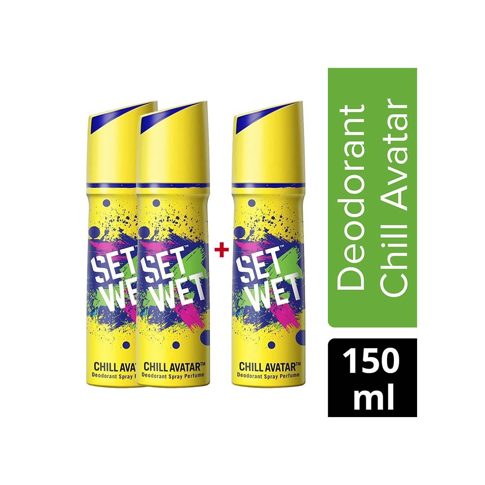 Set Wet Chill Avatar Men's Deodorant - Buy 2 Get 1 Free