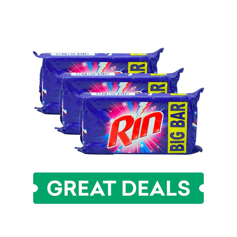 Rin Detergent Bar - Pack of 3