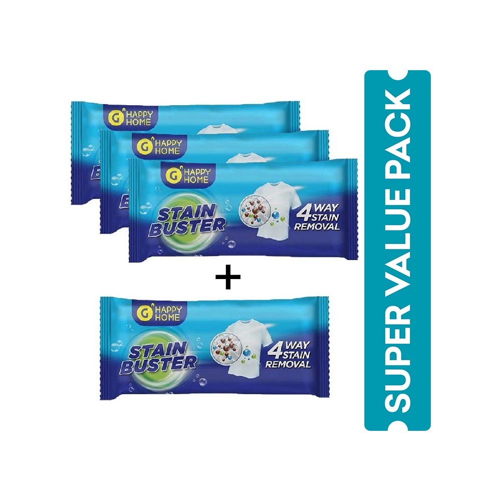 Grocered Happy Home Stain buster Detergent Bar - Buy 3 Get 1 Free