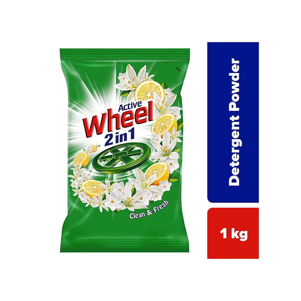 Active Wheel 2 in 1 Clean & Fresh Detergent Powder