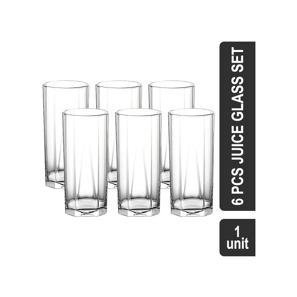 Glass Ideas Crystal Glass 6 Pcs Juice Glass Set (400 ml) (7 cm) Aquarius TCL 1168