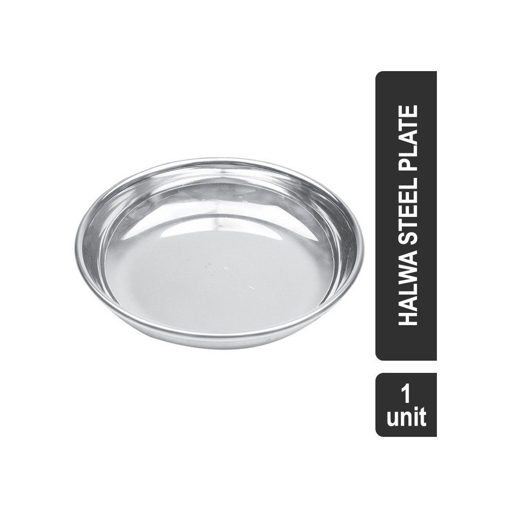 Omega Stainless Steel Heavy Traditional Halwa Plate (22 G)