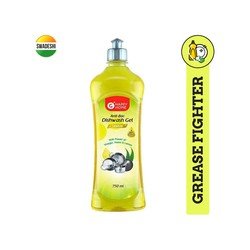Grocered Happy Home Lemon Dishwash Gel (Bottle) - 750 ml