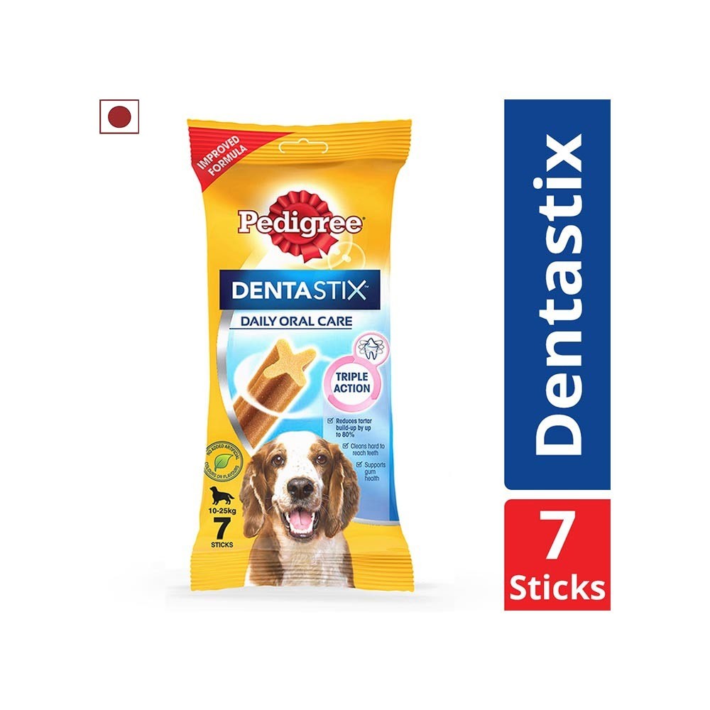 Pedigree Dentastix Oral Care Adult Medium Breed (10-25 KG) Dog Treat (7 Pcs)