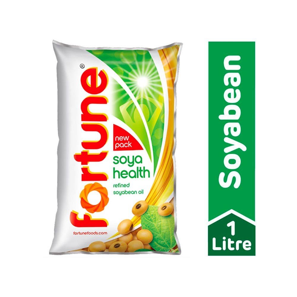 Fortune Soya Health Refined Soyabean Oil (Pouch)