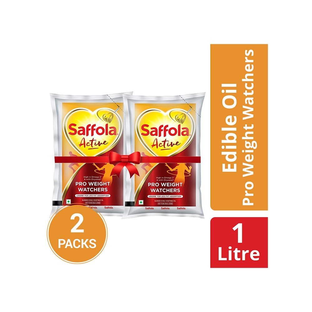 Saffola Active Pro Weight Watchers Edible Oil (Pouch) - Pack of 2