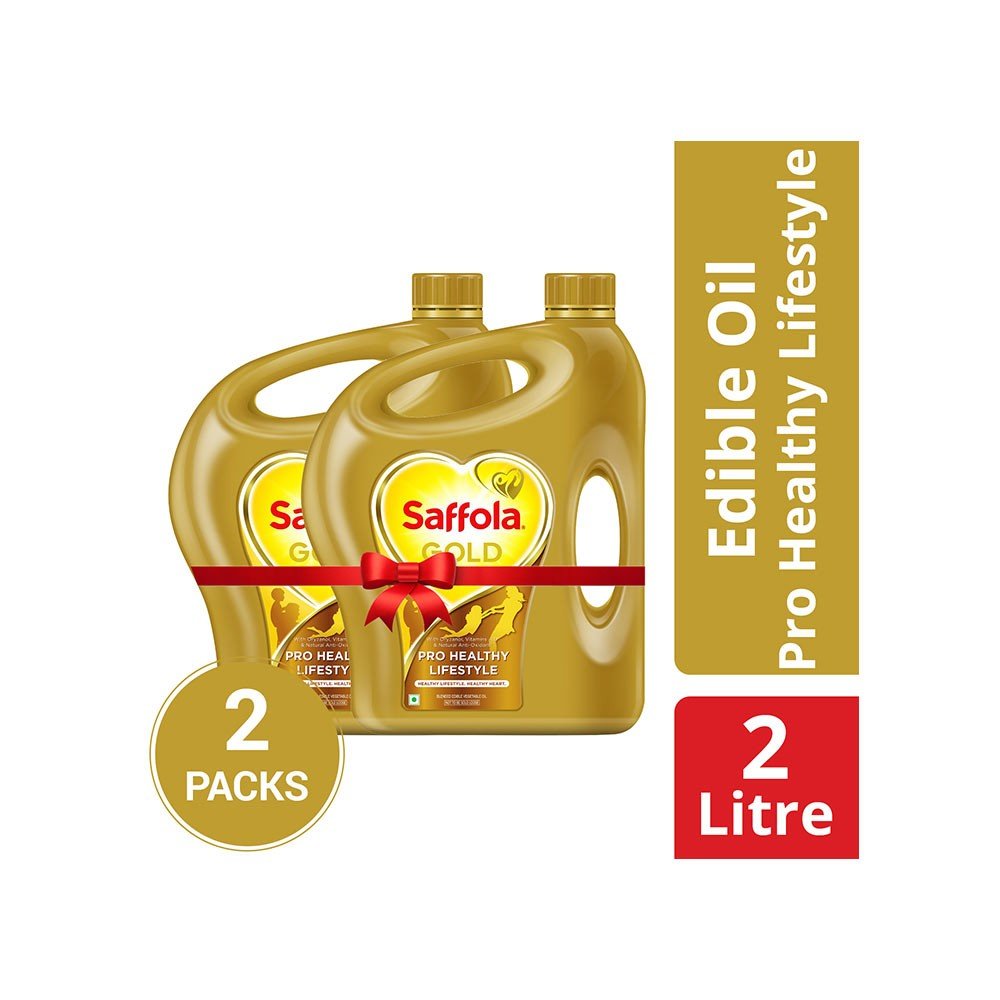 Saffola Gold Pro Healthy Lifestyle Edible Oil (Jar) - Pack of 2