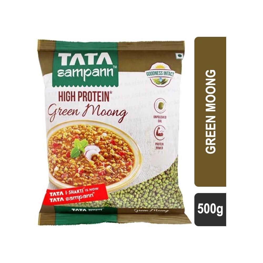 Tata Sampann Whole Unpolished Green Moong (Sabut)