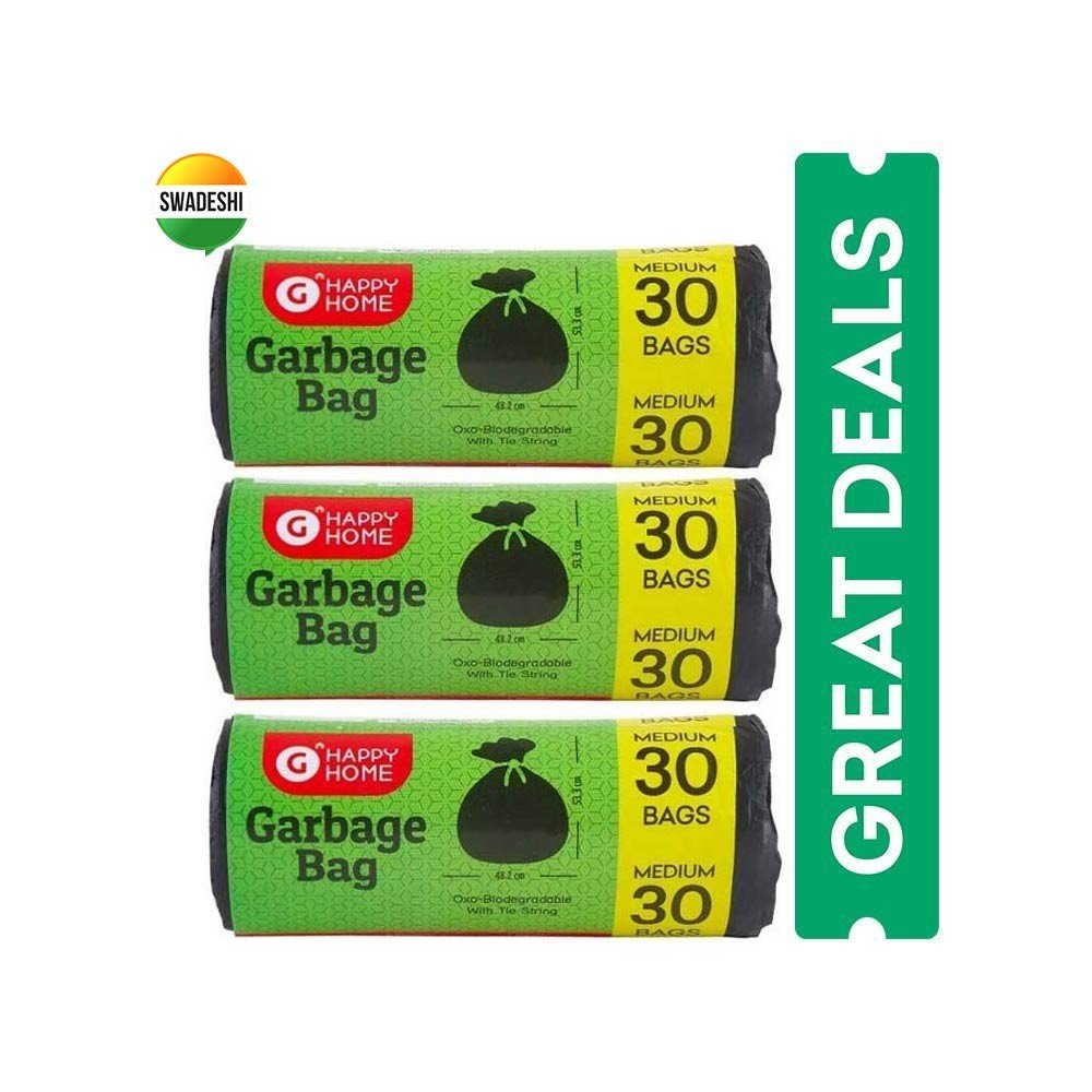 Grocered Happy Home Oxo Biodegradable Medium Garbage Bag (19x21