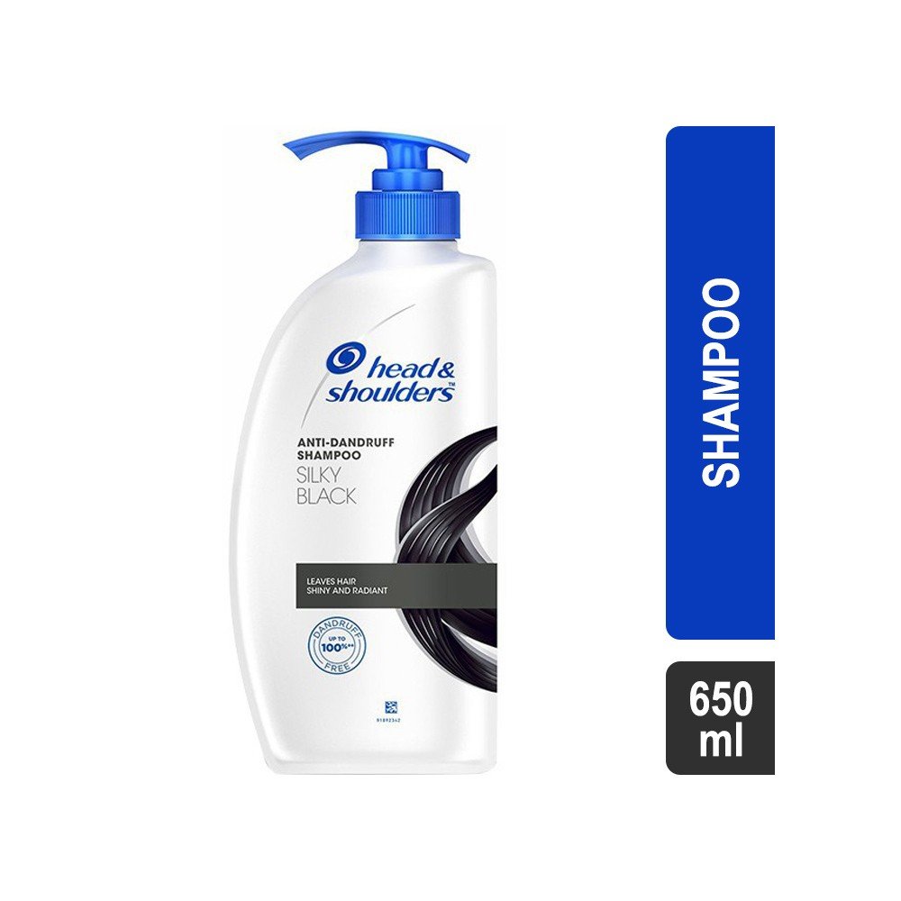 Head & Shoulders Silky Black Anti Dandruff 650 ml Shampoo