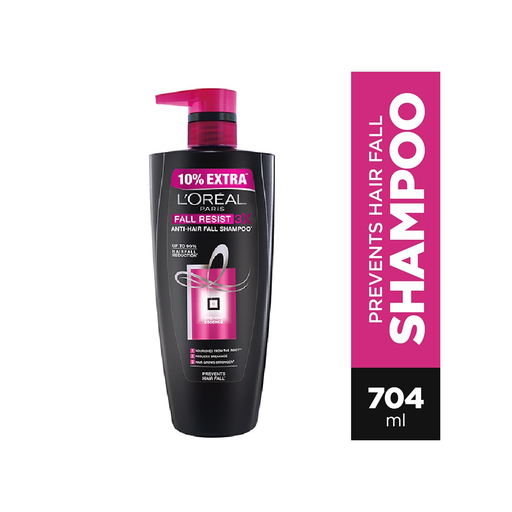 L'Oreal Paris Fall Resist 3X Anti Hair Fall 640ml (With 10% Extra) Shampoo