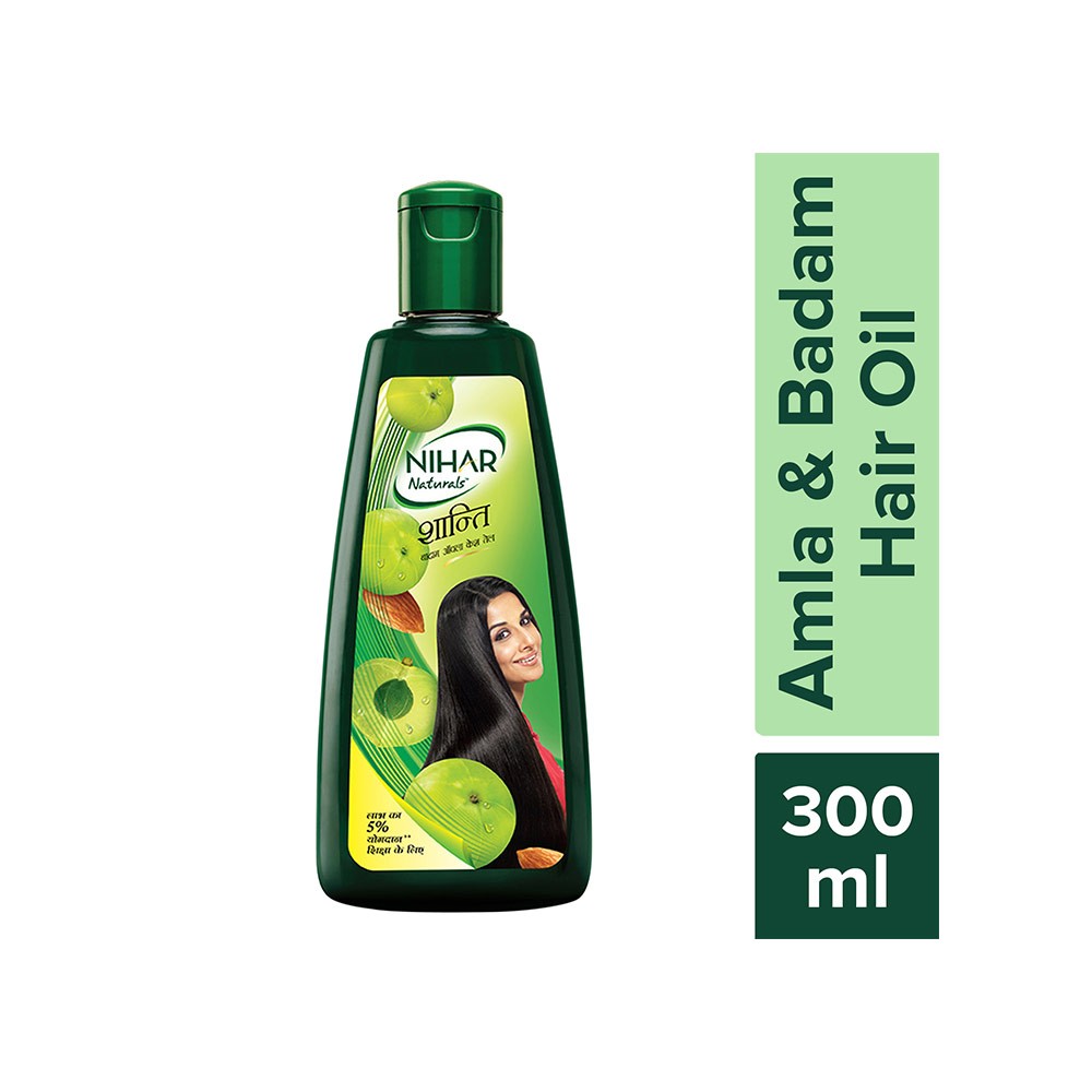 Nihar Naturals Shanti Amla and Badam, For Black, Silky and Stronger Hair Hair Oil