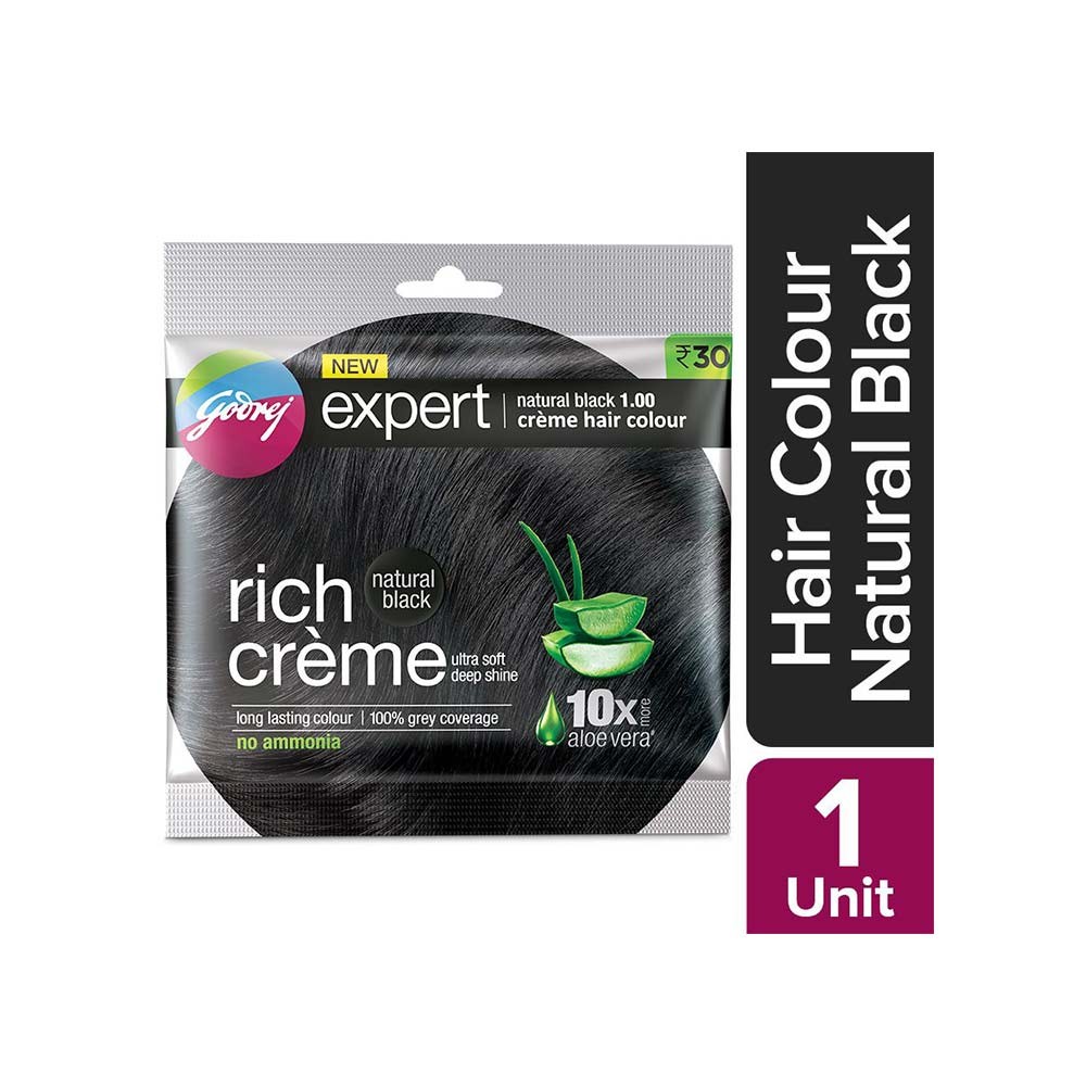 Godrej Expert Rich Creme Natural Black (1.00) Hair Colour