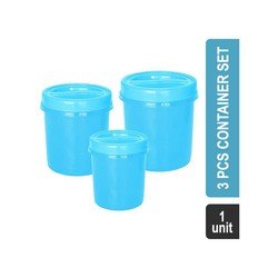 Princeware Polypropylene Container Set 3 Pcs (22010 ml, Assorted) (L5437-3 Twister)