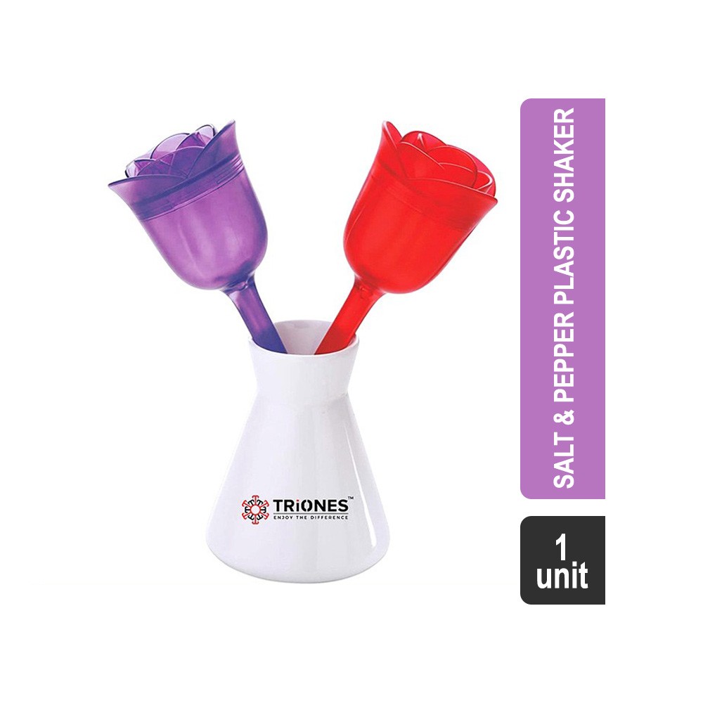 Triones TSPG-002 Salt & Pepper Plastic Shaker (Purple & Red)