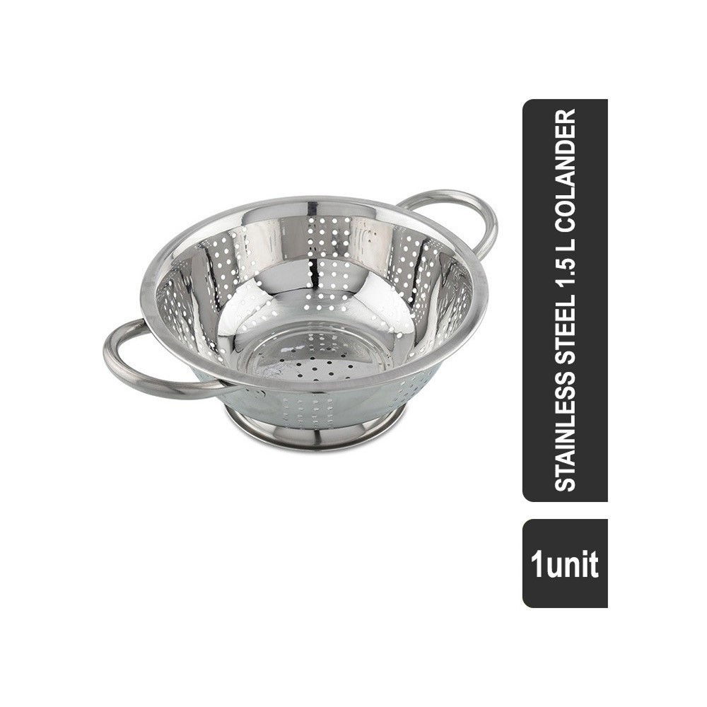 Grocered Happy Home VIHH001 Stainless Steel 1.5 l Colander (20 cm, Silver)