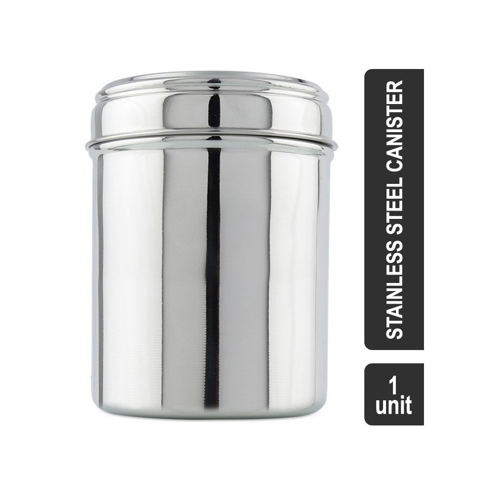 Grocered Happy Home VIHH016 Stainless Steel 1 l Canister (Silver)