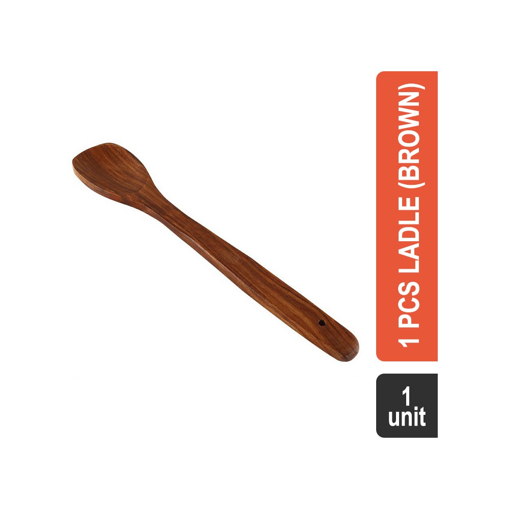 Walton 865 Semi Deep 12 inch Wood 1 Pcs Ladle (Brown)