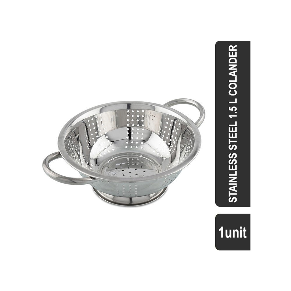 Grocered Happy Home VIHH002 Stainless Steel 3 l Colander (24 cm, Silver)