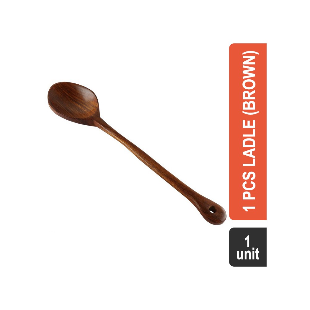 Walton 858 Premium 15 inch Wood 1 Pcs Ladle (Brown)