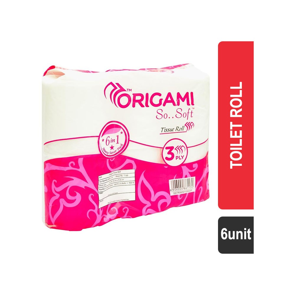 Origami So Soft 3 PLY -6X100 g Toilet Roll