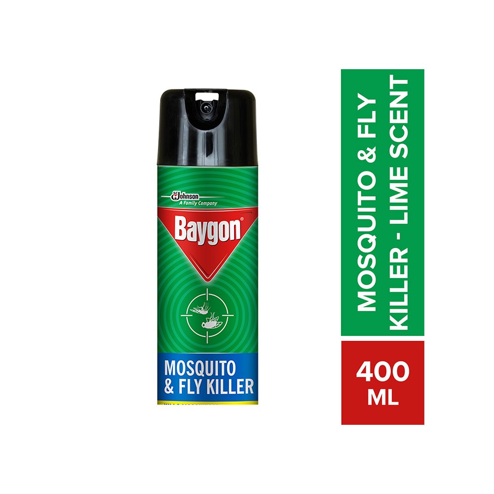 Baygon Fly Lime Scent Mosquito Killer (Spray - 400 ml)