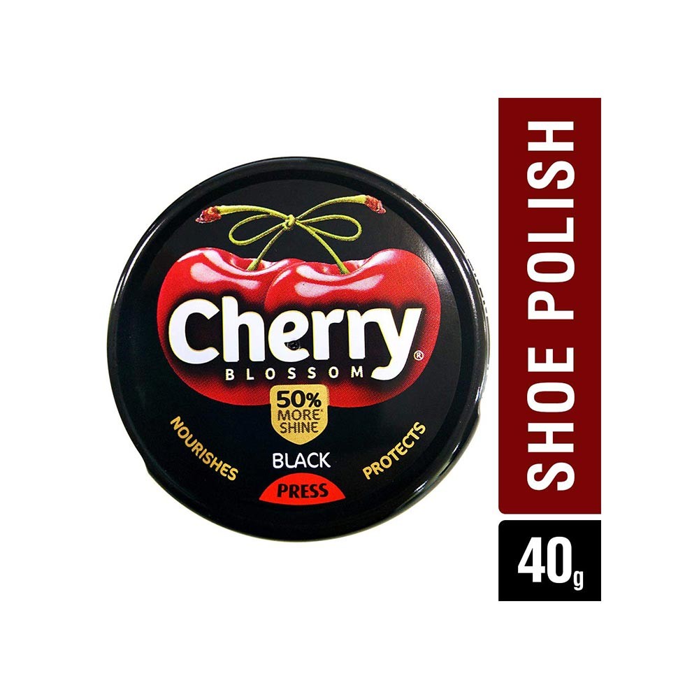 Cherry Blossom Black Shoe Polish