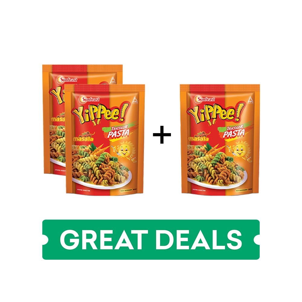 Sunfeast Yippee Tricolor Masala Pasta - Buy 2 Get 1 Free