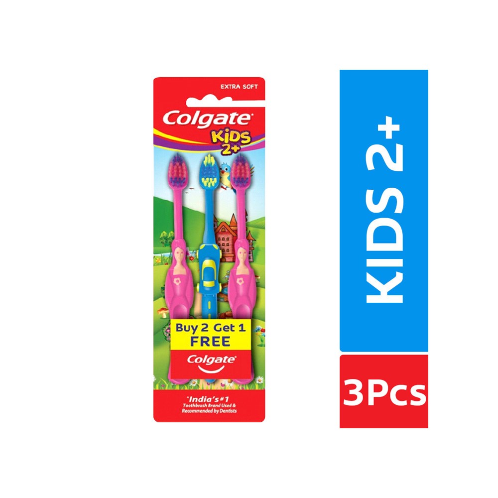 Colgate Kids 2+ Tooth Brush (Soft) - Buy 2 Get 1 Free - Brand Offer